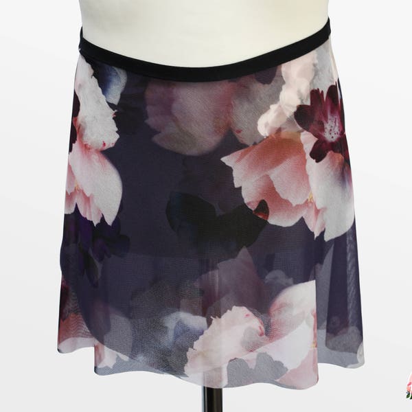 Evie - Ballet Wrap Skirt - Ballet Skirt - Dance Skirt - Floral Ballet Skirt - Flourish Dancewear