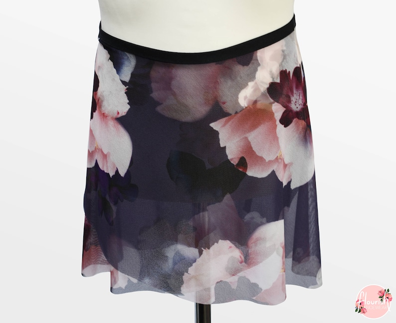 Evie Ballet Wrap Skirt Ballet Skirt Dance Skirt Floral Ballet Skirt Flourish Dancewear image 1