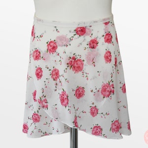 Victoria - Ballet Wrap Skirt - Ballet Skirt - Dance Skirt - Floral Ballet Skirt - Flourish Dancewear