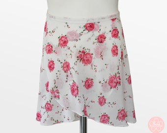 Victoria - Ballet Wrap Skirt - Ballet Skirt - Dance Skirt - Floral Ballet Skirt - Flourish Dancewear
