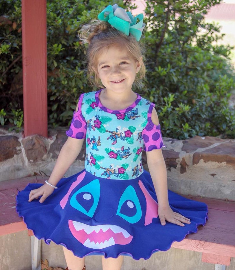 Lilo & Stitch Dress Stitch dress Girls Disney dress Lilo | Etsy
