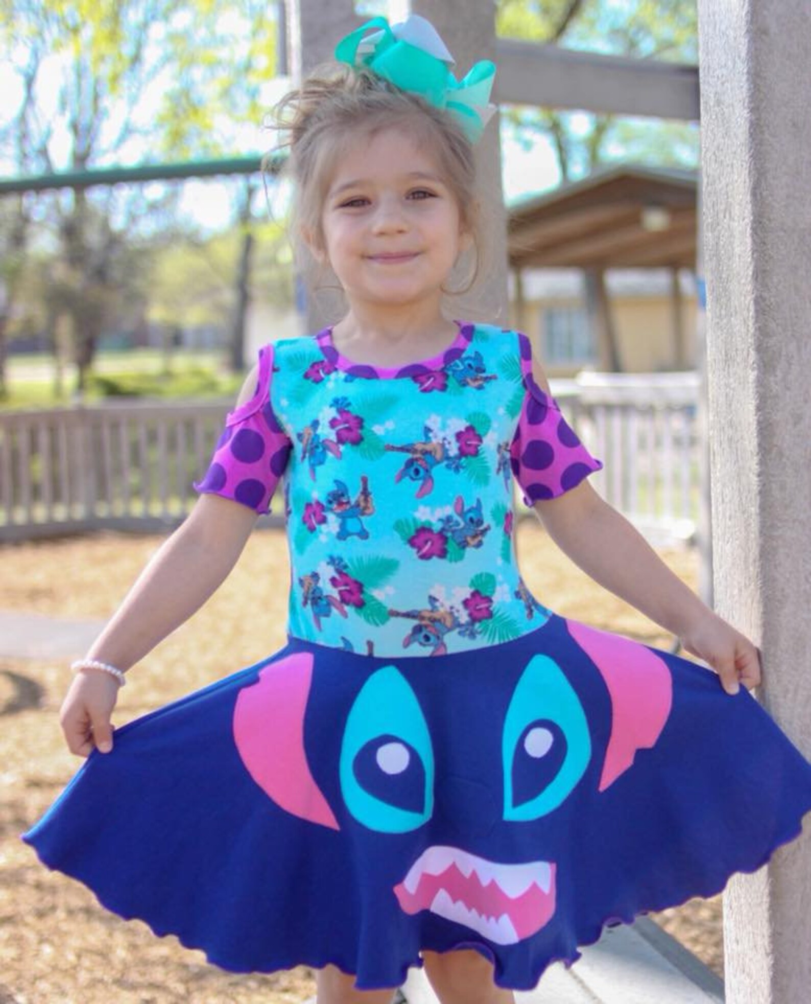 Lilo & Stitch Dress Stitch dress Girls Disney dress Lilo | Etsy