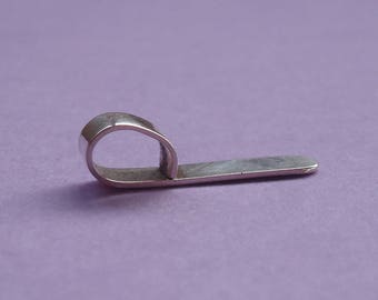 6 Bélières en argent massif .925 faites main, anneaux 5 mm x 3 mm