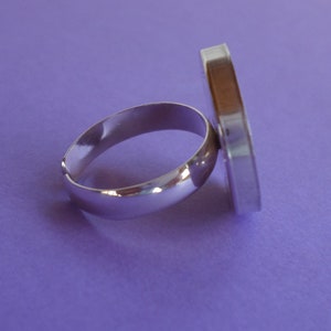 Support de bague, anneau lisse, plateau-coupelle rond 20 mm image 2