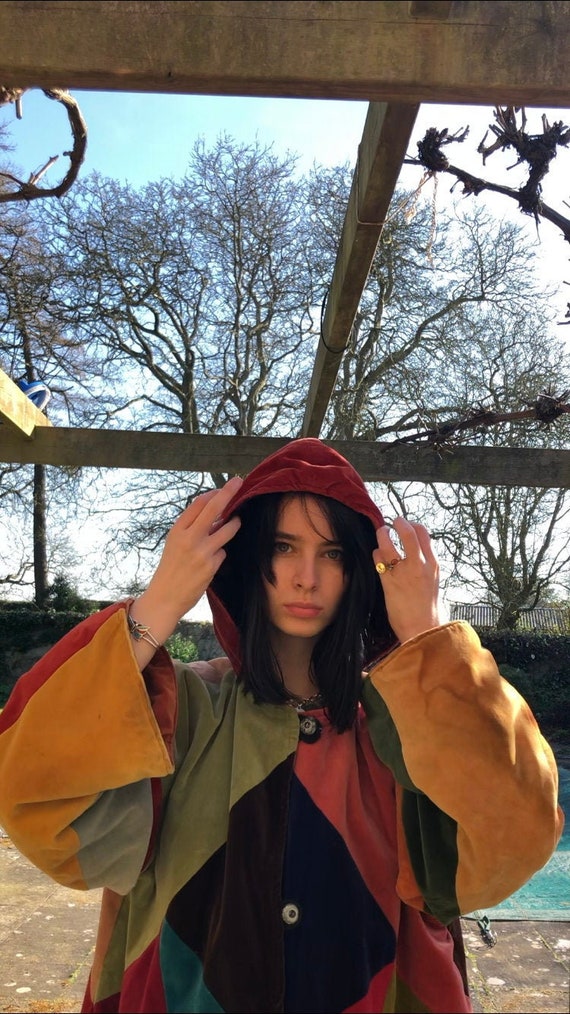 Vintage velvet patchwork velvet jacket