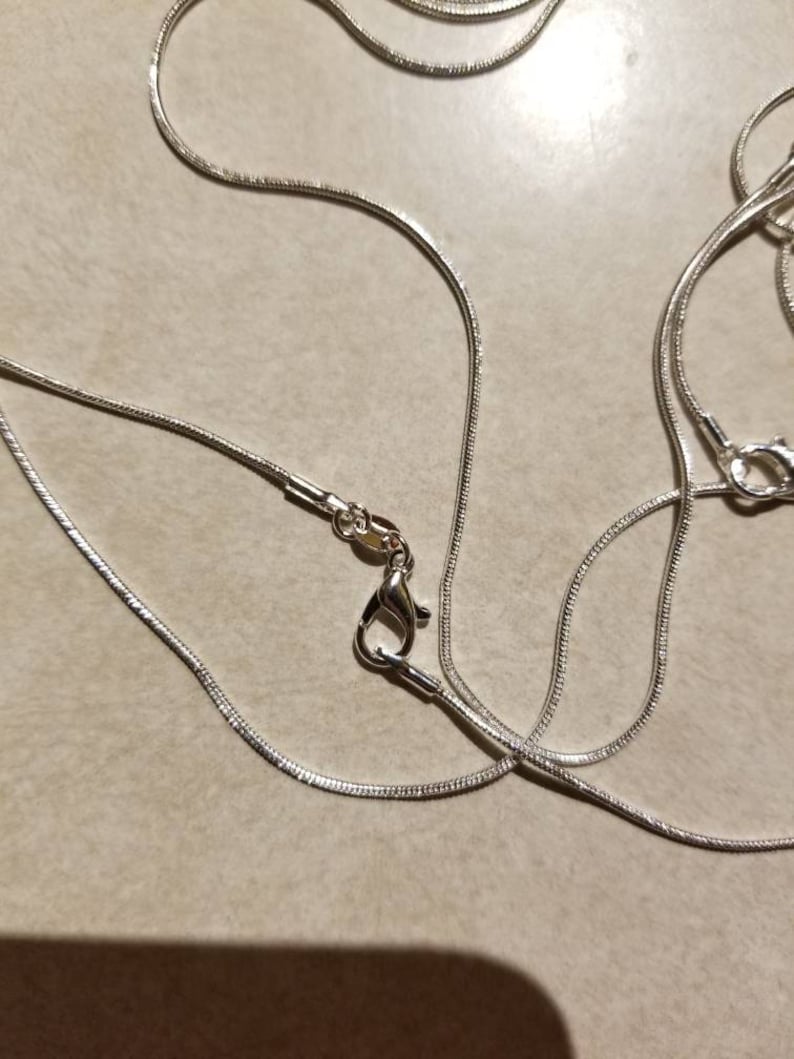 925 Sterling Silver 16 18 20 22 or 24 Inch Snake Chains - Etsy