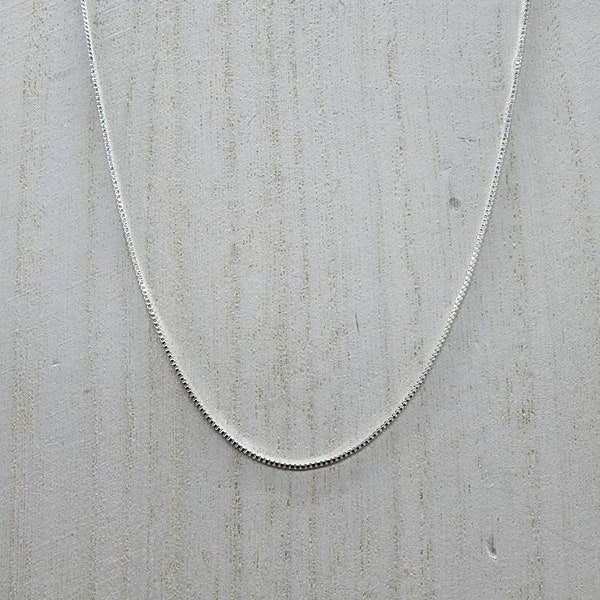 925 sterlingzilver 16", 18", 20", 22" of 24" dooskettingen met karabijnsluiting - in bulk