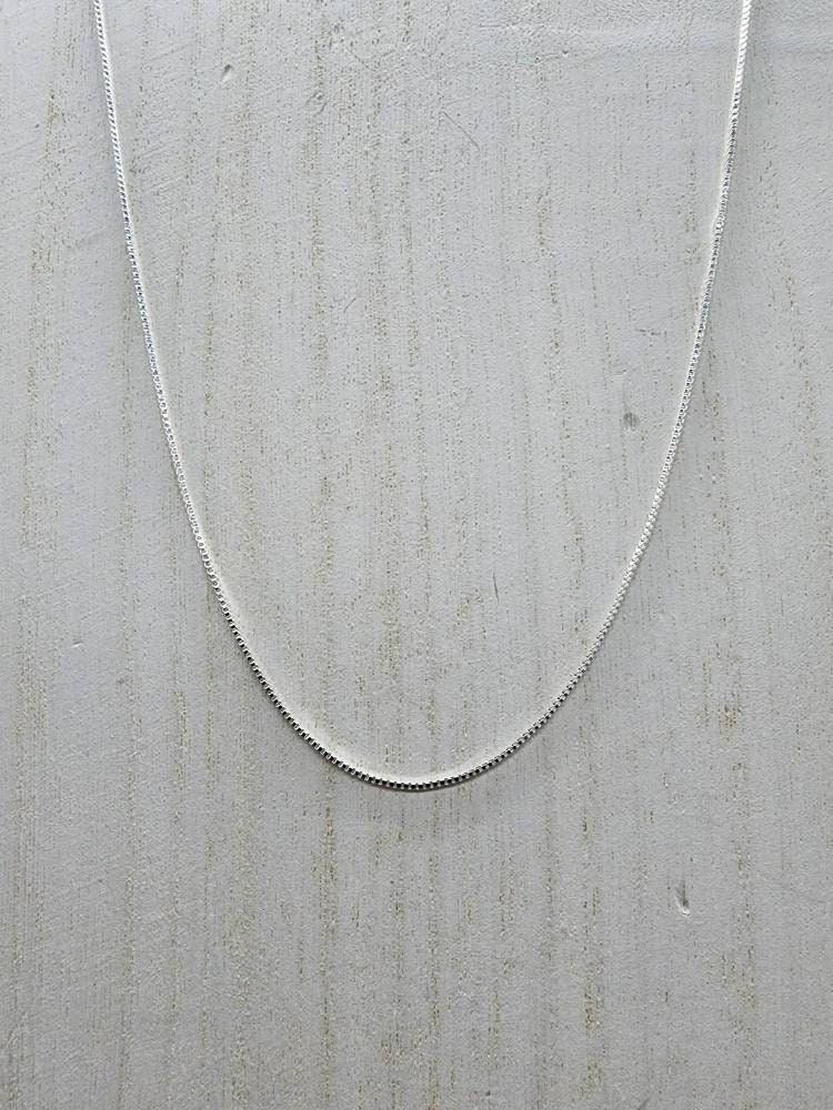 Wholesale Lot Of Silver Stainless Steel Box Chain Necklaces - 2mm To 3.5mm, 18" To 30" Lengths 4 thumbnail image