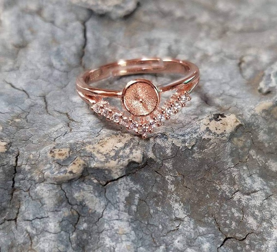 Rose gold deals ring mount