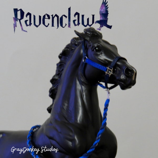 Ravenclaw - Customizable Model Horse Halter sets - Hogwarts Collection - Fits breyer and peterstone horses Made to Order