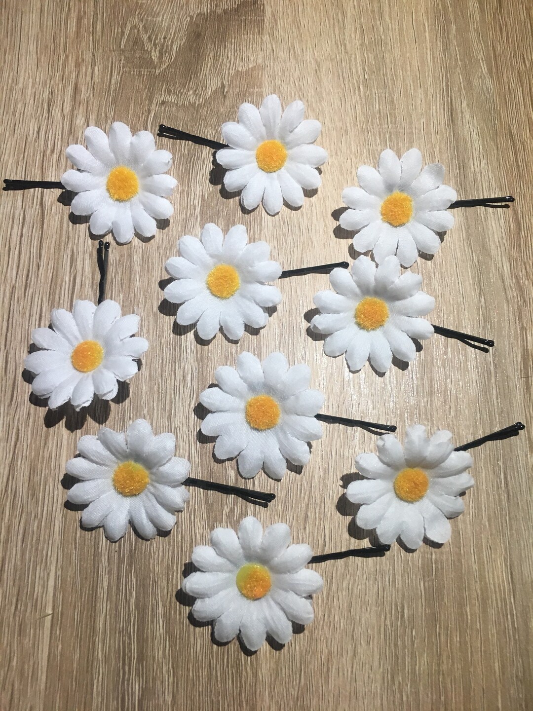 Mini Daisy Hair Clip, Daisy Hair Pin, White Daisy Hair Clip, Floral Hair Clip, Flower Hair Clip