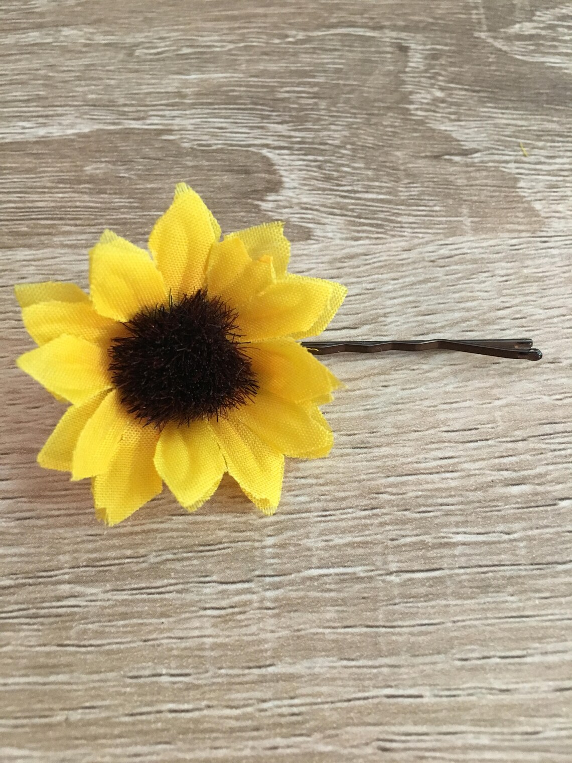 Mini Sunflower Hair Pin Sunflower Hair Clip Flower Hair Pin Etsy