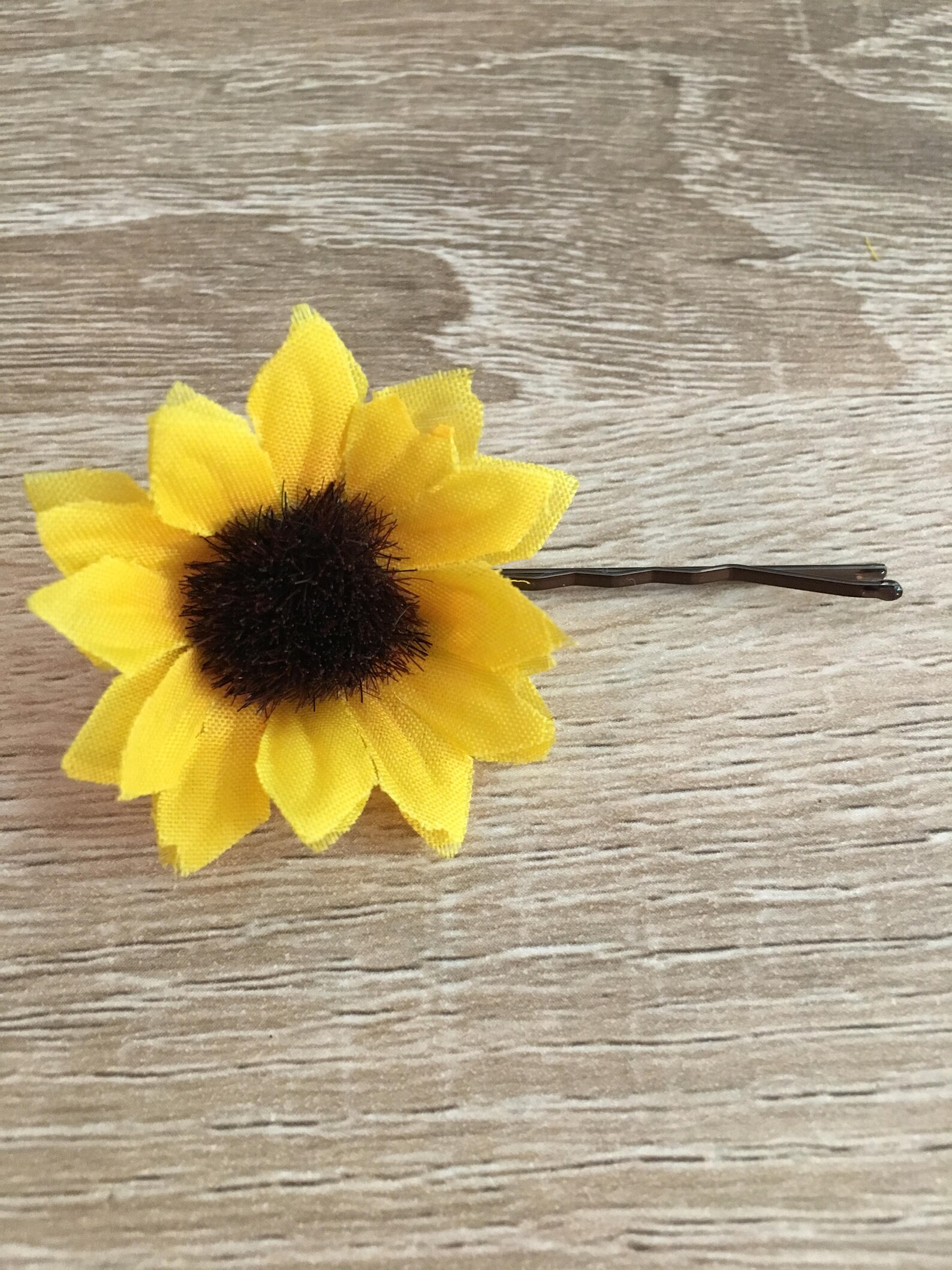 Mini Sunflower Hair Pin Sunflower Hair Clip Flower Hair Pin Etsy