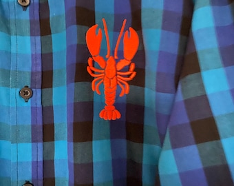 Chemise homme broderie homard