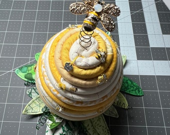 Handmade Beehive Pincushions | 2 sizes available | **Made to Order**