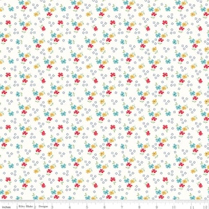 Farm Girl Vintage Flower Cloud by Lori Holt of Riley Blake Designs | Half-yard | C7872-CLOUD