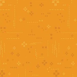 Deco Stitch Elements by AGF Studios for Art Gallery Fabrics | Golden Light | Half-yard | DSE733
