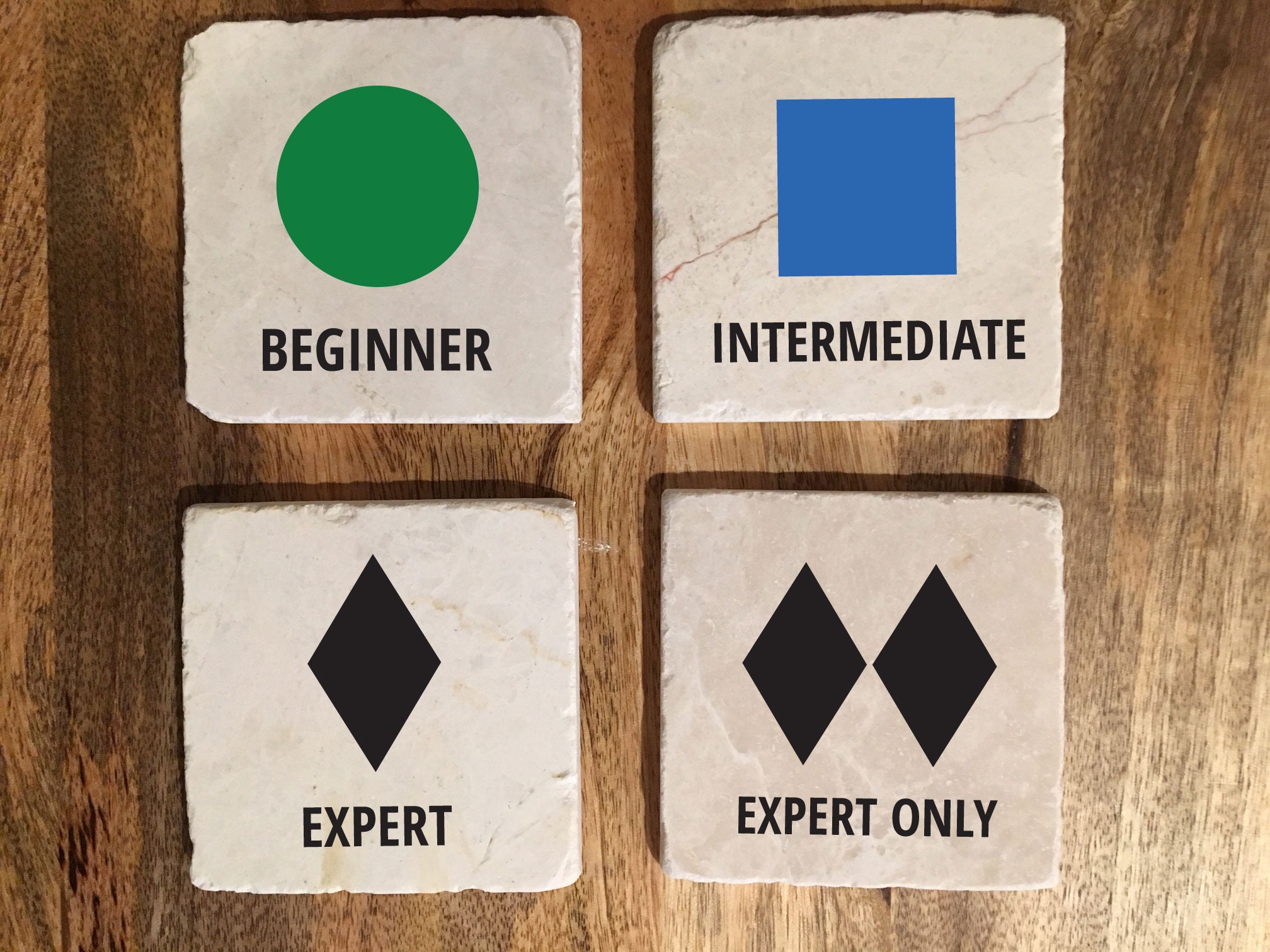 Posavasos temáticos de esquí / Posavasos de esquí / Regalo de | Etsy