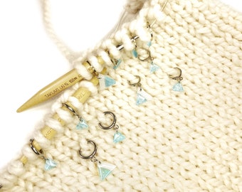 Triangle Stitch Marker - Geometric Collection// for Knitting, Crocheting, Notions, Resin, Charm