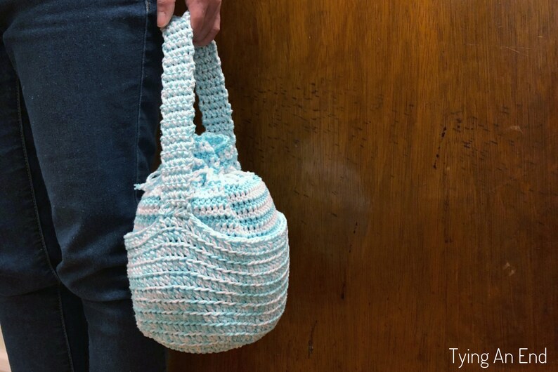 Everyday Lunch Bag Crochet Pattern // PDF Pattern, Cotton Yarn Design, Home Goods, Bag, Lunch Bag, Purse image 6