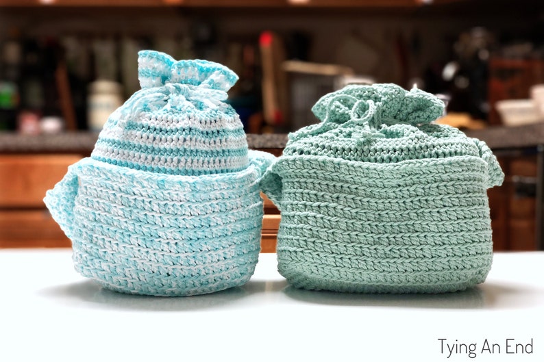 Everyday Lunch Bag Crochet Pattern // PDF Pattern, Cotton Yarn Design, Home Goods, Bag, Lunch Bag, Purse image 7