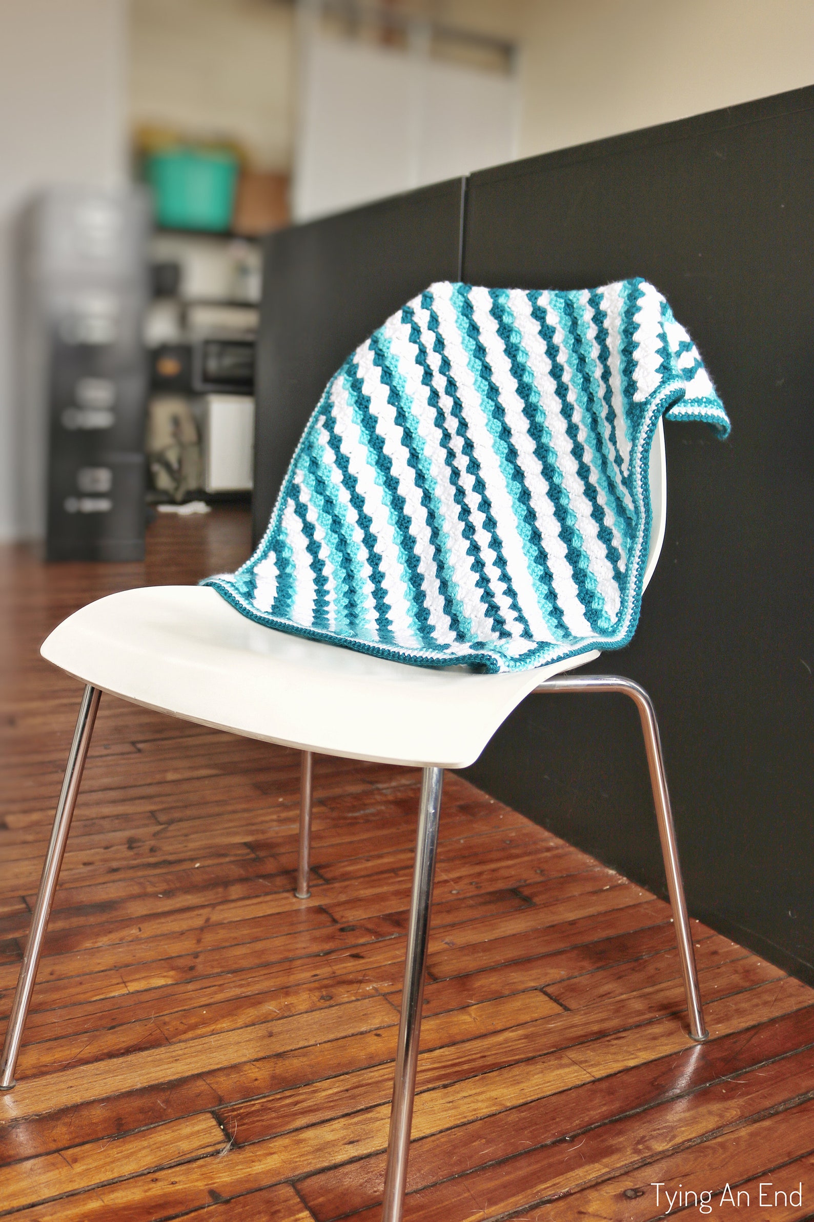 Naname Lap Throw Crochet Pattern // PDF Pattern, Crochet, C2C, Corner