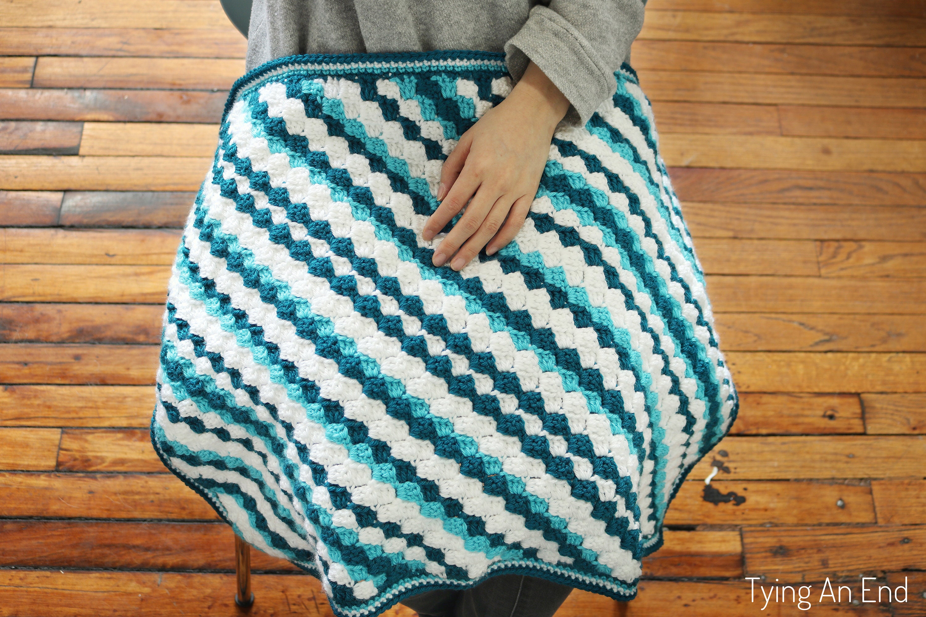 Naname Lap Throw Crochet Pattern // PDF Pattern, Crochet, C2C, Corner ...