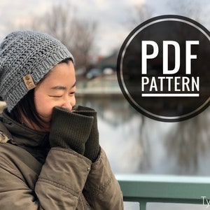 Darratt Slouchy Beanie Pattern // PDF Pattern, Crochet Pattern, Worsted Weight Yarn, Crochet Hat, Crochet Beanie, Slouchy Hat