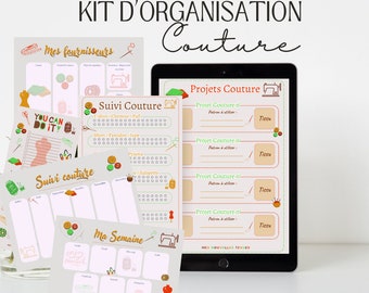 Planificateur de couture - Version digitale | téléchargeable | Couture | Organisation | organisateur | Planner
