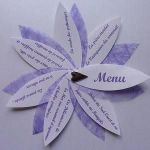 Menu pour mariage, baptème, communion image 3