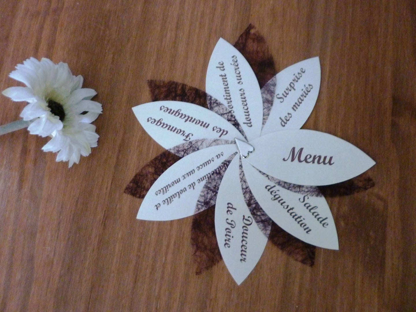 Menu Pour Mariage, Baptème, Communion