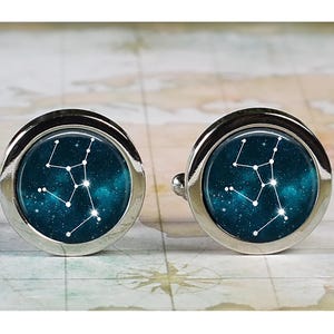 Hercules cuff links, Constellation cufflinks, mythology gift for him celestial cuff links astronomy gift body builder gift for hero