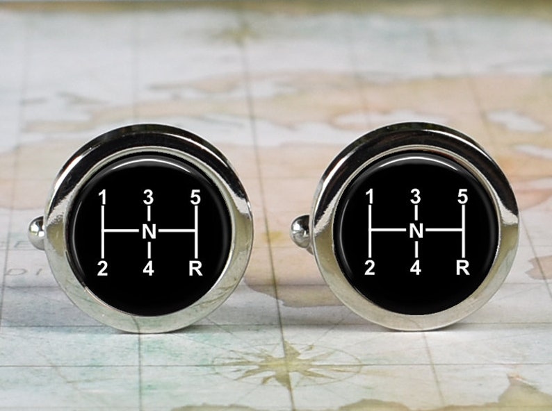 Gear Shift Cufflinks 5speed Transmission Cufflinks Etsy