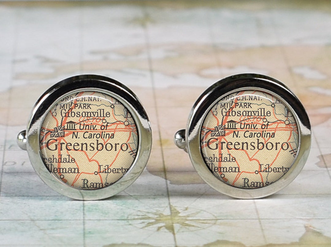 University of North Carolina at Greensboro Cuff Links UNC Etsy