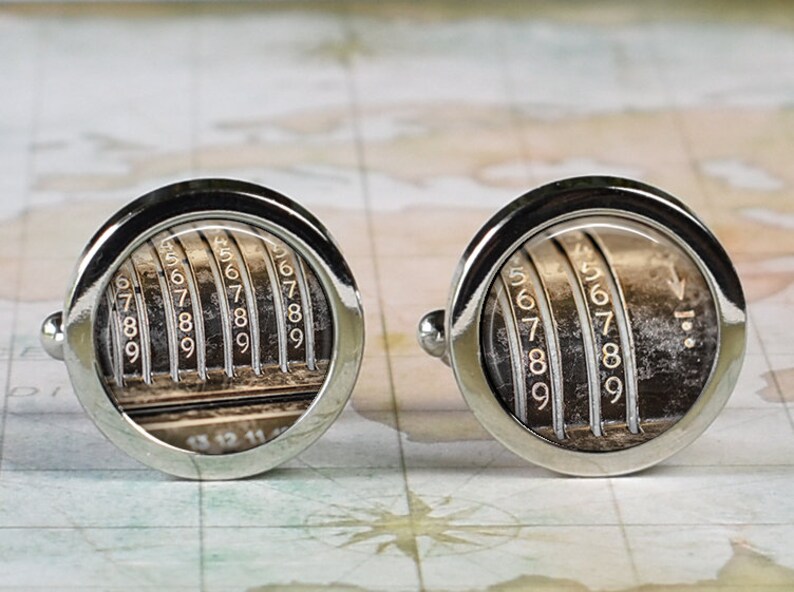 tax preparer accountant or finance cuff links gift for banker Antique Adding Machine cufflinks bank teller gift for CPA bookkeeper