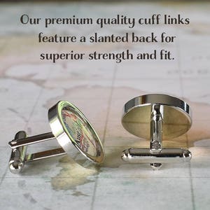 Cabo San Lucas cuff links, Cabo map cufflinks Los Cabos destination wedding gift for groom map cuff links groomsmen or best man gift image 2