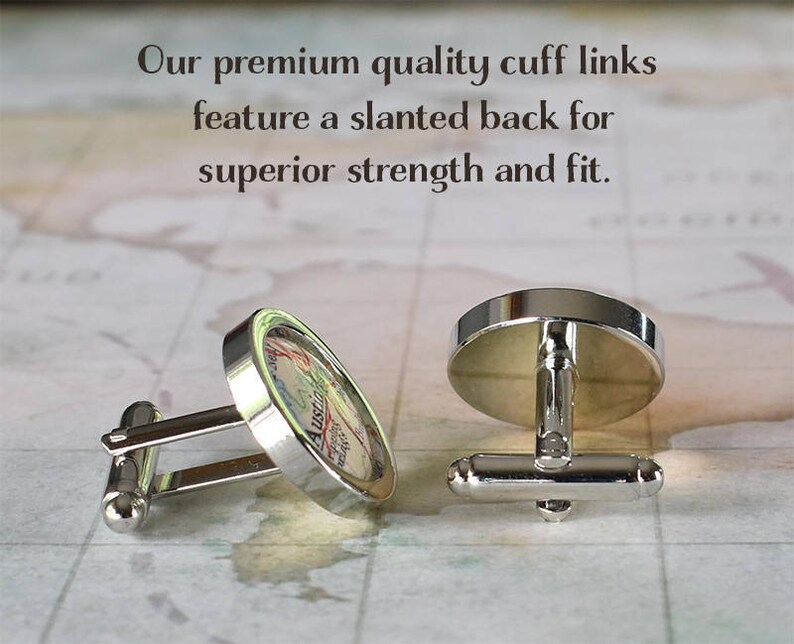 Cabo San Lucas cuff links, Cabo map cufflinks Los Cabos destination wedding gift for groom map cuff links groomsmen or best man gift image 2