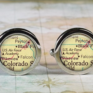 US Air Force Academy cufflinks, Air Force cufflinks Colorado Springs cufflinks USAF Academy military gift groomsmen gift Father's Day gift