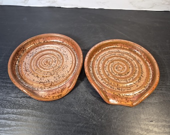 Copper Ceramic Spoon Rest or Soap Dish