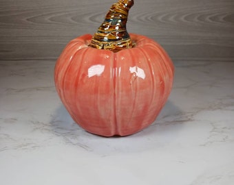 Handmade Medium Ceramic Pumpkin