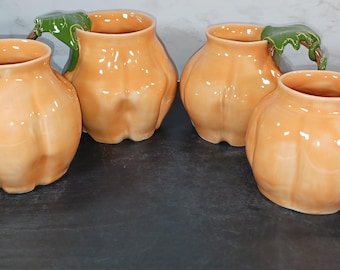 Handmade Pumpkin Mugs 2