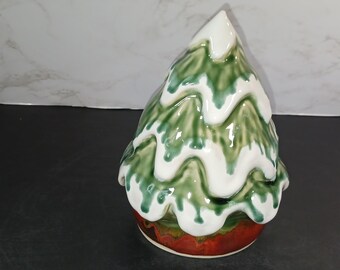 Large Green Ceramic Christmas Tree