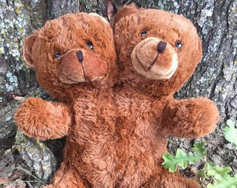 two headed teddy bear