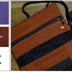 Plain tobacco pouch linen & cotton color and closure of your choice image 6