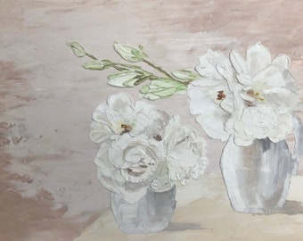Dreaming of Spring, Original Artwork, Acrylic Plaster