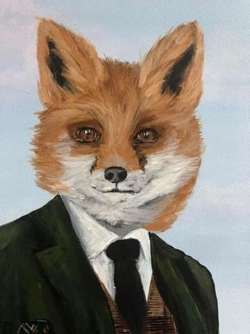 Buy Fantastic Mr Fox Original Acrylic Painting Online in India - Etsy