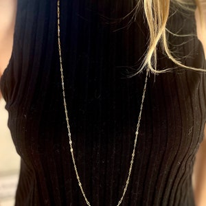Long Layering Necklace, Wrap Layering Necklace, 14k Gold Filled Necklace, Minimalist, Dainty, Layering Necklace, Minimalist, gift