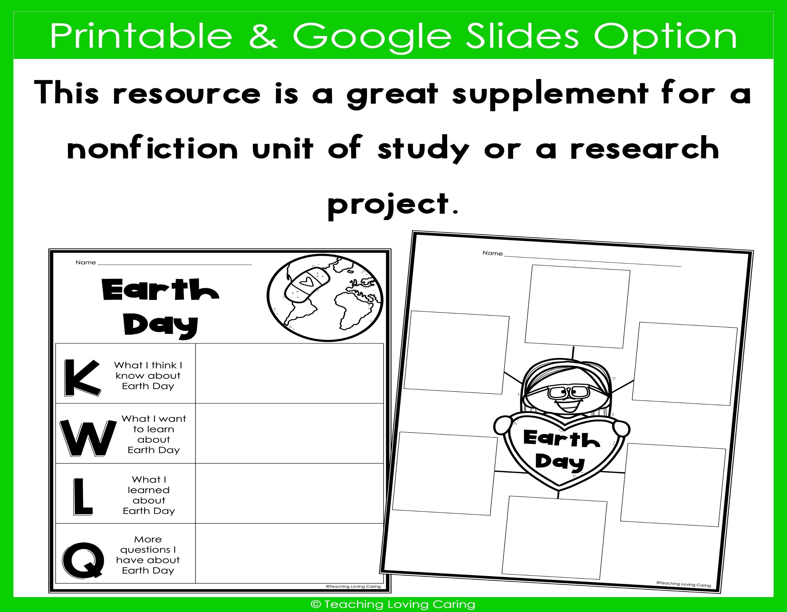 Earth Day Reading Comprehension Activities - Etsy