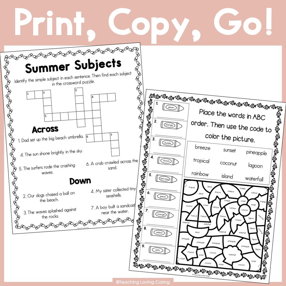 4th Grade Summer Learning Packet, Printable Math and ELA Summer Review ...