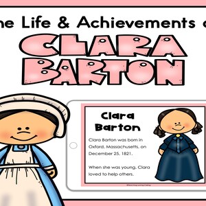Women&#39;s History Reading Comprehension Clara Barton